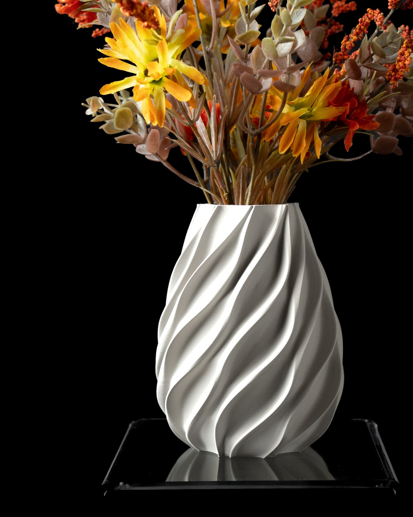 Moderne 3D-Druck Vase – Gedrehte Designvase