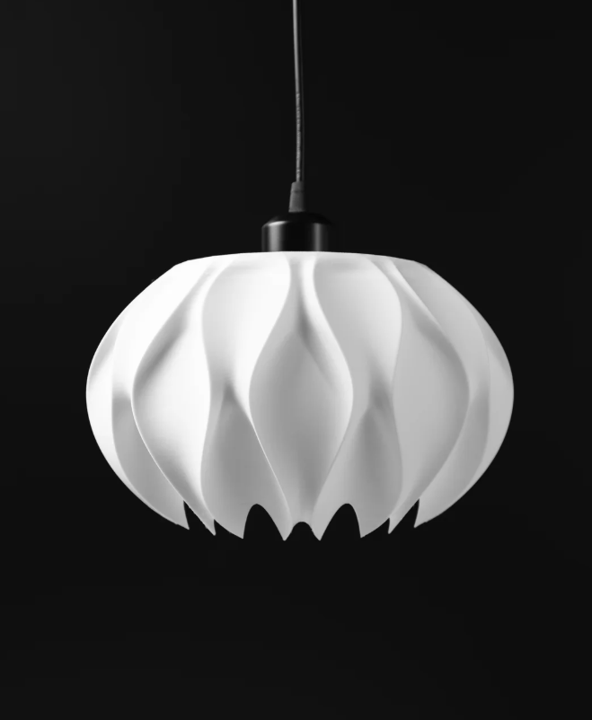 Pendelleuchte „Abyssal Light“ – 3D-gedruckter Lampenschirm