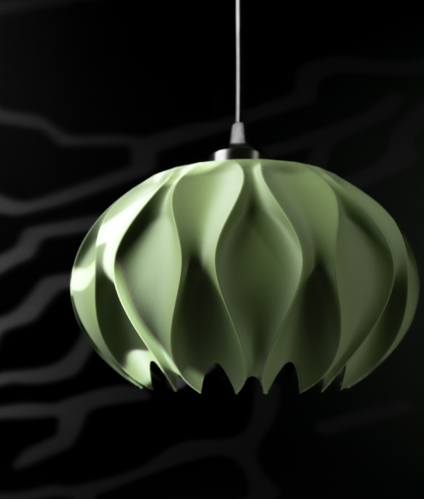 Pendelleuchte „Abyssal Light“ – 3D-gedruckter Lampenschirm