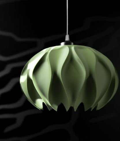 Pendelleuchte „Abyssal Light“ – 3D-gedruckter Lampenschirm