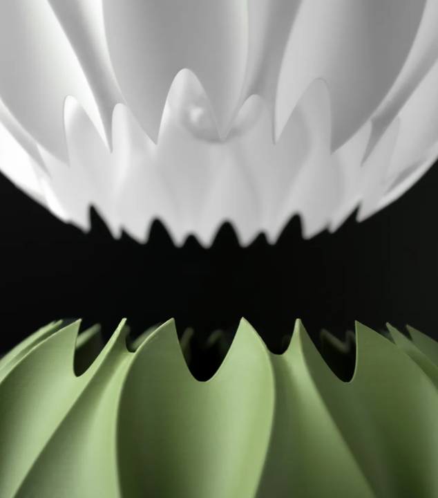 Pendelleuchte „Abyssal Light“ – 3D-gedruckter Lampenschirm