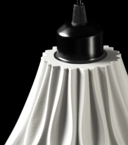 Pendelleuchte „Ripple Light“ – 3D-gedruckter Lampenschirm