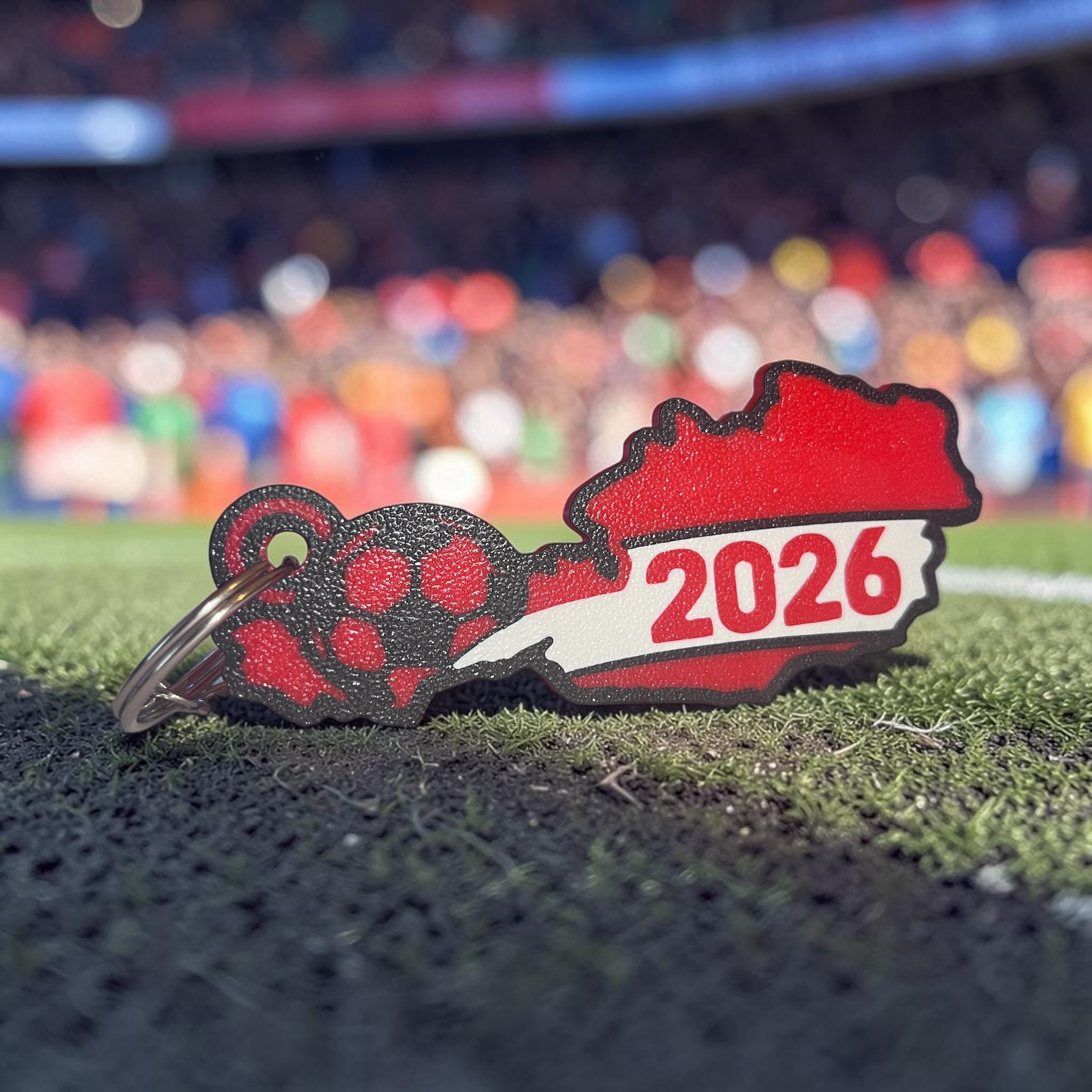 Österreich Schlüsselanhänger mit NFC – 3D gedruckter Fußball Fanartikel 2026