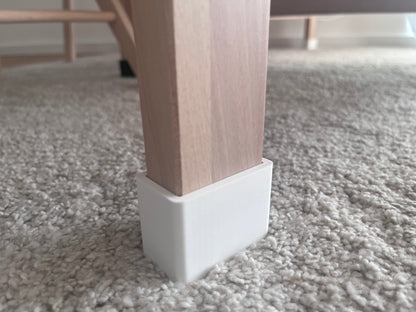 3D-gedruckte Tischbein-Erhöhung +3cm Höhe  für Saugroboter | 6er Set