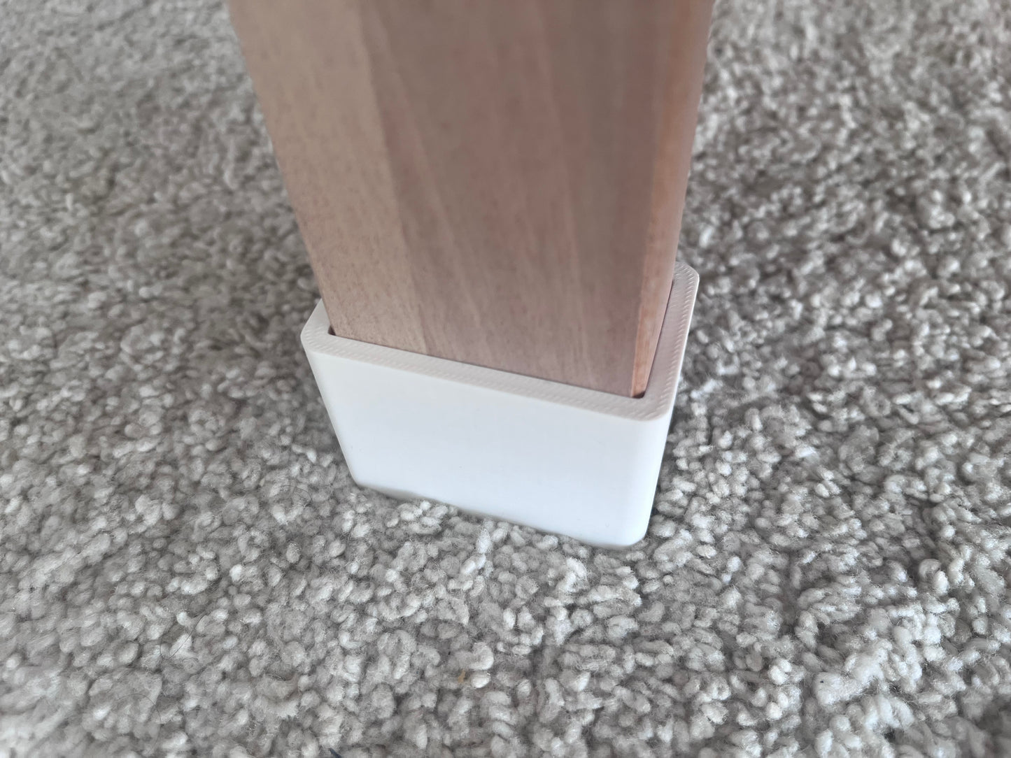 3D-gedruckte Tischbein-Erhöhung +3cm Höhe  für Saugroboter | 6er Set