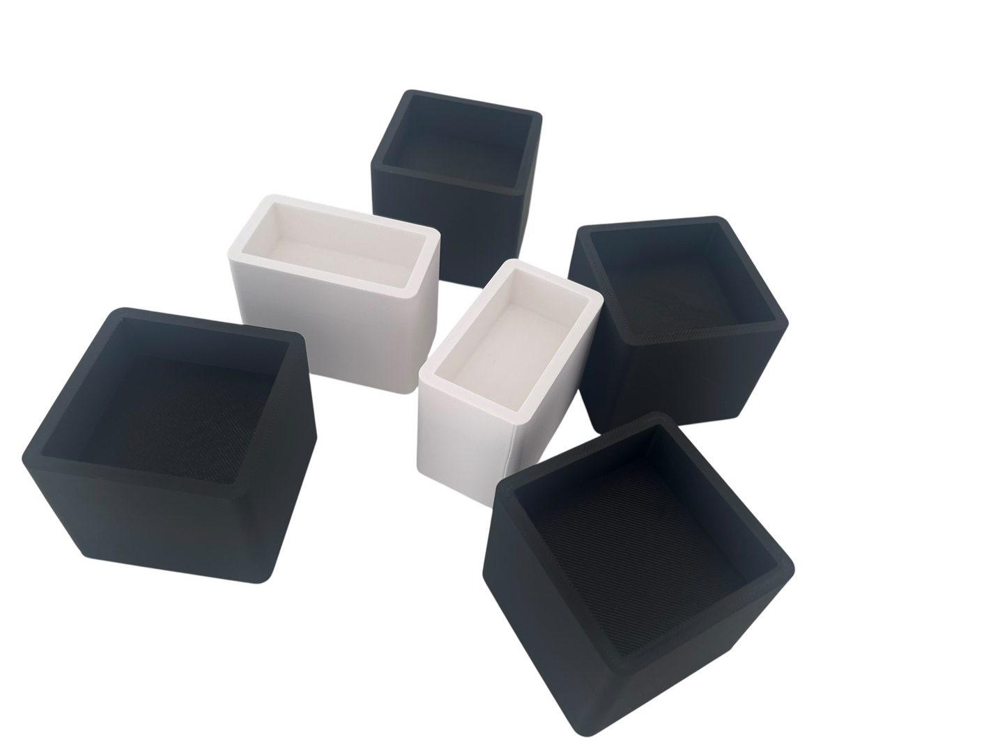3D-gedruckte Tischbein-Erhöhung +3cm Höhe  für Saugroboter | 6er Set